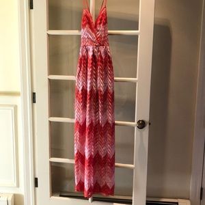 NWT Dress the Population coral/pink dress size XS